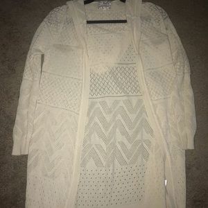 Tan cardigan